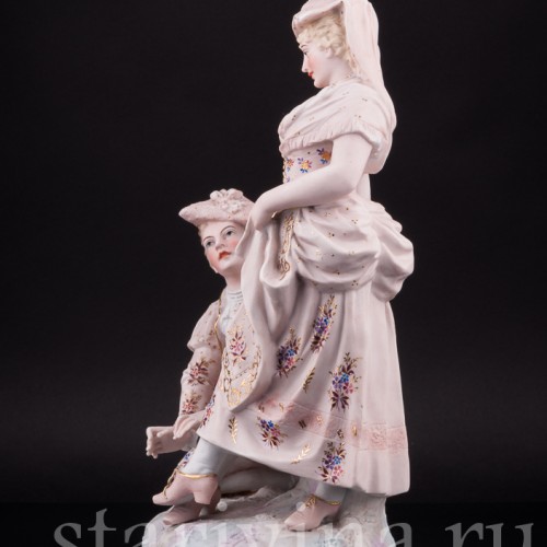Статуэтка из фарфора пары Ухаживание, Probstzella, Германия, 1886-89 гг.