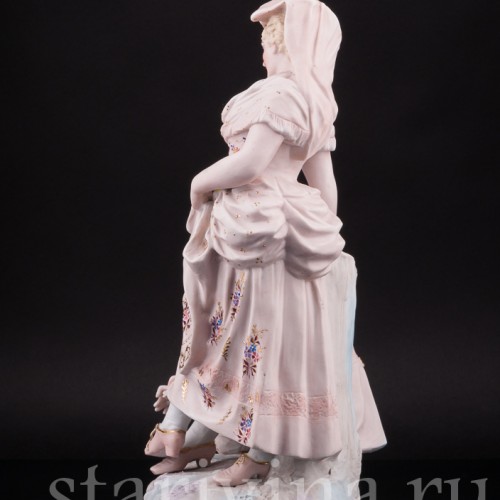Статуэтка из фарфора пары Ухаживание, Probstzella, Германия, 1886-89 гг.