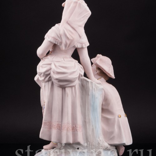 Статуэтка из фарфора пары Ухаживание, Probstzella, Германия, 1886-89 гг.