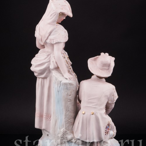 Статуэтка из фарфора пары Ухаживание, Probstzella, Германия, 1886-89 гг.
