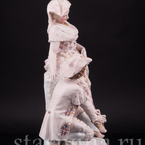 Статуэтка из фарфора пары Ухаживание, Probstzella, Германия, 1886-89 гг.