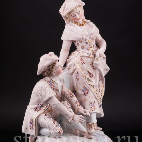Статуэтка из фарфора пары Ухаживание, Probstzella, Германия, 1886-89 гг.