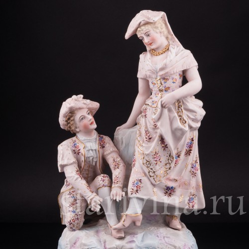 Статуэтка из фарфора пары Ухаживание, Probstzella, Германия, 1886-89 гг.