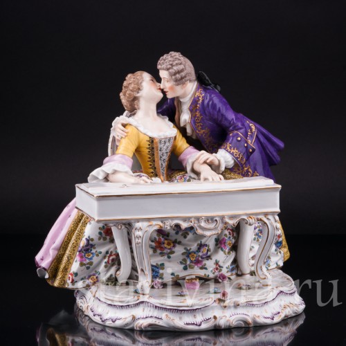 Фарфорвая статуэтка Пара у клавесина, Германия, 19 в.