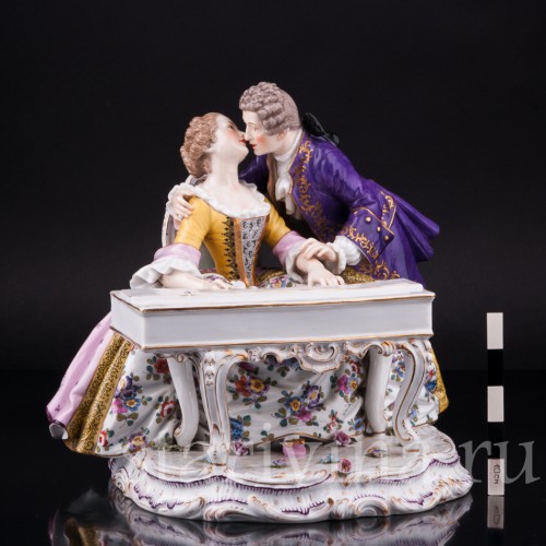 Фарфорвая статуэтка Пара у клавесина, Германия, 19 в.