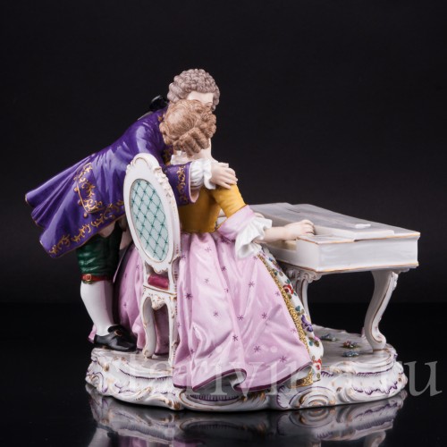 Фарфорвая статуэтка Пара у клавесина, Германия, 19 в.