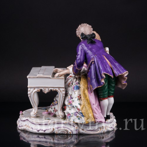Фарфорвая статуэтка Пара у клавесина, Германия, 19 в.