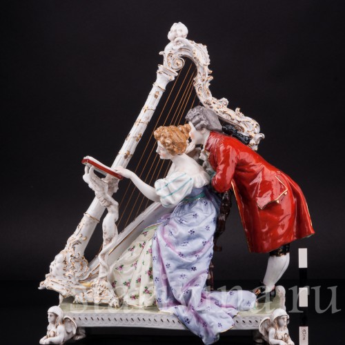 Пара у арфы, Dressel, Kister & Co, Германия, 1907-20 гг