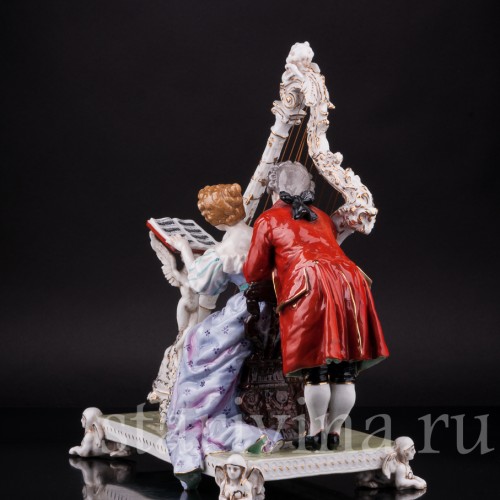 Пара у арфы, Dressel, Kister & Co, Германия, 1907-20 гг