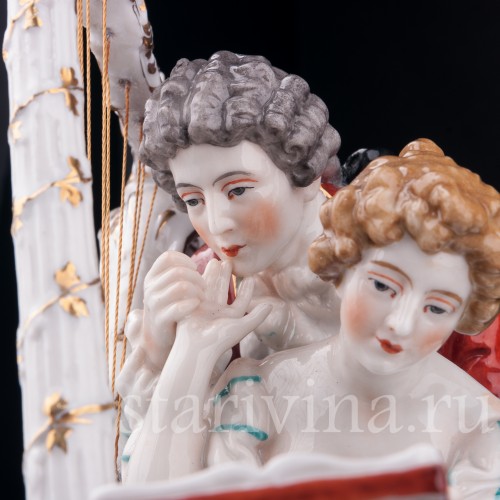 Пара у арфы, Dressel, Kister & Co, Германия, 1907-20 гг