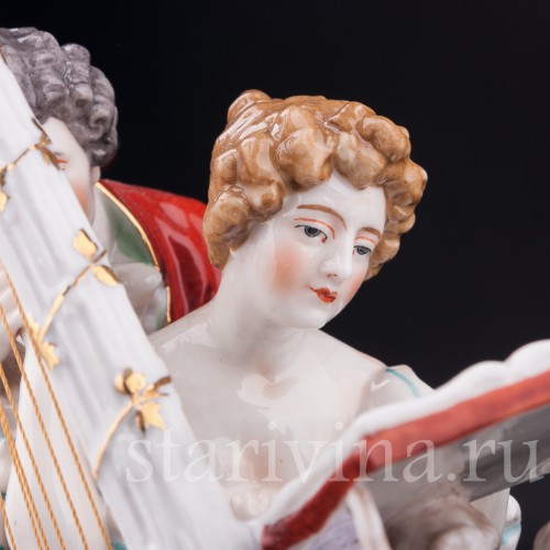 Пара у арфы, Dressel, Kister & Co, Германия, 1907-20 гг