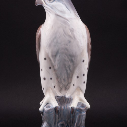 Фарфорвая статуэтка птицы Сокол, Lyngby, Дания.