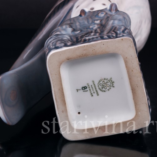 Фарфорвая статуэтка птицы Сокол, Lyngby, Дания.