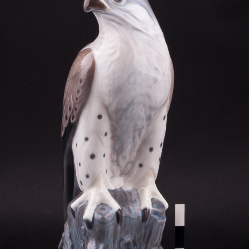 Фарфорвая статуэтка птицы Сокол, Lyngby, Дания.