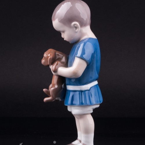 Мальчик со щенком, Bing & Grondahl, Дания, 1940-50 гг