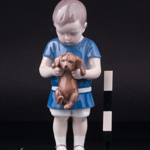 Мальчик со щенком, Bing & Grondahl, Дания, 1940-50 гг