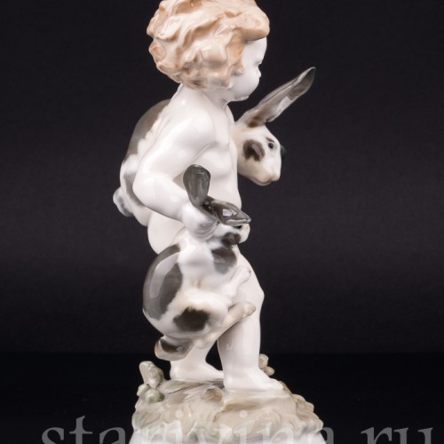 Малыш с кроликами, Hutschenreuther, Германия, 1939-64 гг
