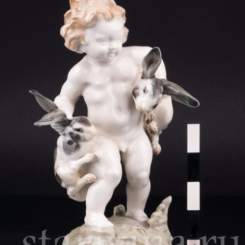 Малыш с кроликами, Hutschenreuther, Германия, 1939-64 гг