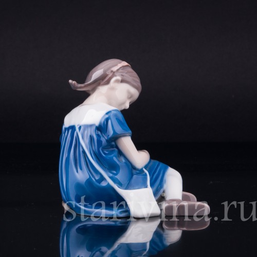 Девочка с куклой, Bing & Grondahl, Дания, 1940-50 гг