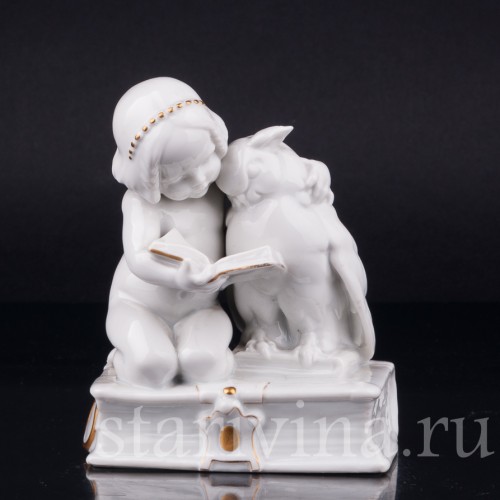 Девочка с совой, Hertwig & Co, Германия, 1920-30 гг