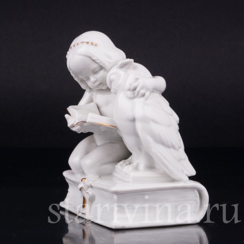 Девочка с совой, Hertwig & Co, Германия, 1920-30 гг