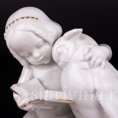 Девочка с совой, Hertwig & Co, Германия, 1920-30 гг