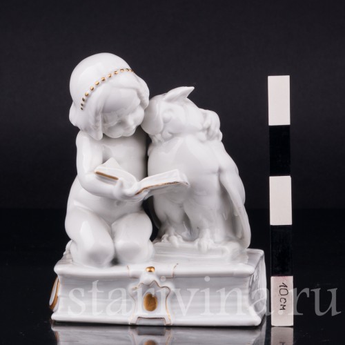 Девочка с совой, Hertwig & Co, Германия, 1920-30 гг