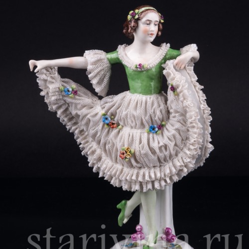 Танцовщица, кружевная, E. A. Muller, Германия, 1920-30 гг