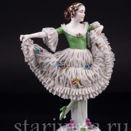 Танцовщица, кружевная, E. A. Muller, Германия, 1920-30 гг