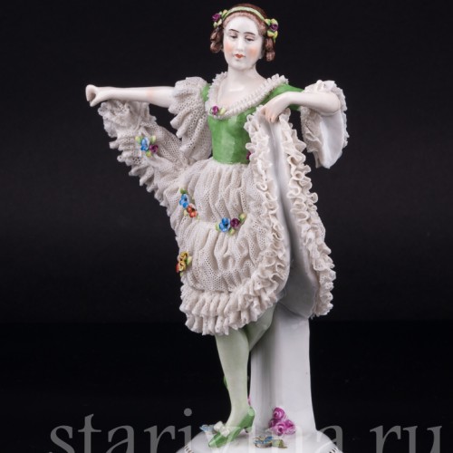 Танцовщица, кружевная, E. A. Muller, Германия, 1920-30 гг