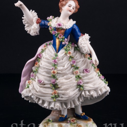 Танцовщица Камарго, кружевная, Volkstedt, Германия, до 1935 г