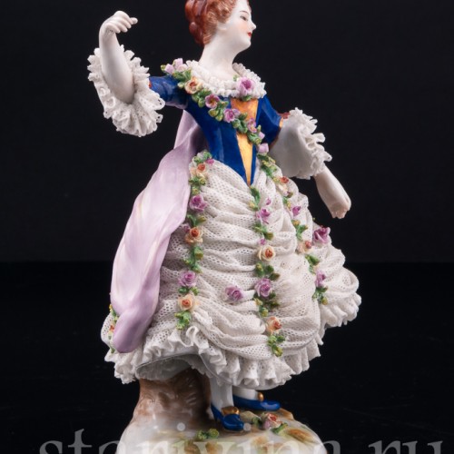 Танцовщица Камарго, кружевная, Volkstedt, Германия, до 1935 г