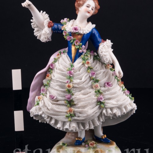 Танцовщица Камарго, кружевная, Volkstedt, Германия, до 1935 г