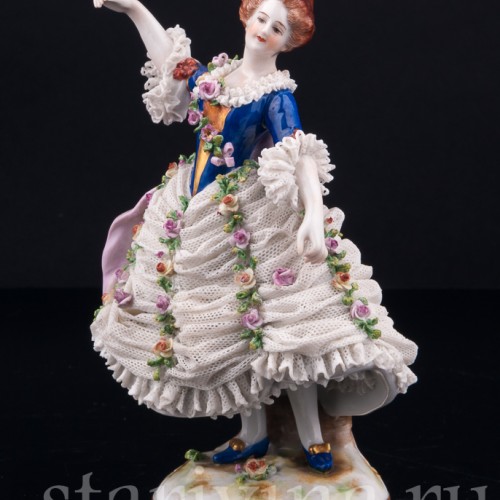 Танцовщица Камарго, кружевная, Volkstedt, Германия, до 1935 г