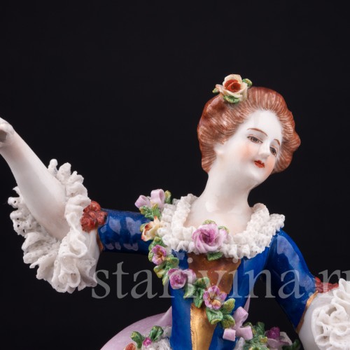 Танцовщица Камарго, кружевная, Volkstedt, Германия, до 1935 г