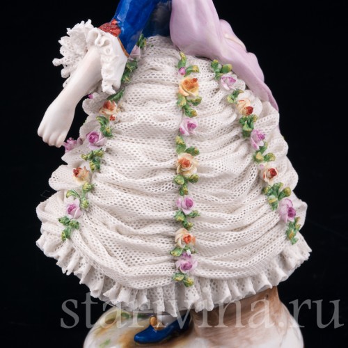 Танцовщица Камарго, кружевная, Volkstedt, Германия, до 1935 г