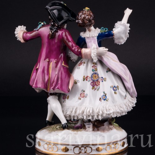 Танцующая пара, кружевная, Volkstedt, Германия, до 1935 г