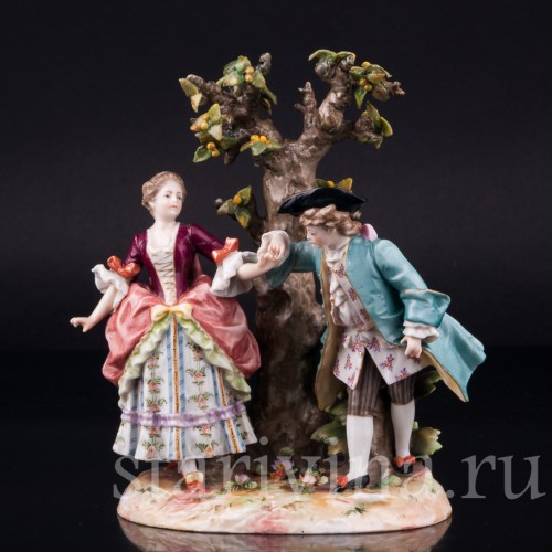 Пара под деревом, Volkstedt, Германия, кон. 19 в