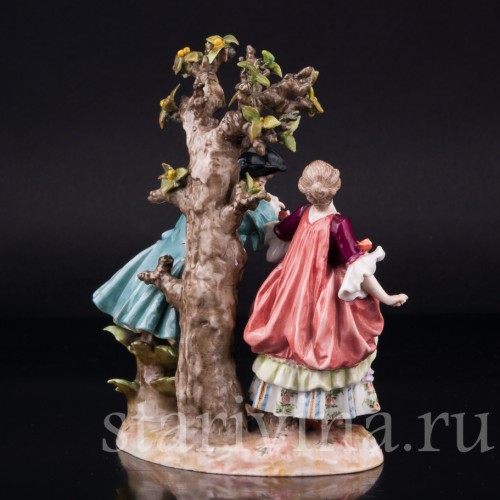 Пара под деревом, Volkstedt, Германия, кон. 19 в