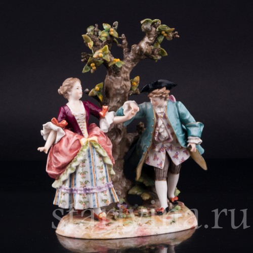 Пара под деревом, Volkstedt, Германия, кон. 19 в