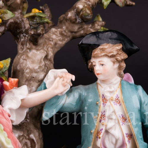 Пара под деревом, Volkstedt, Германия, кон. 19 в