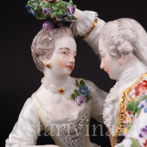 Танцующая пара с венком, Meissen, Германия, 19 в