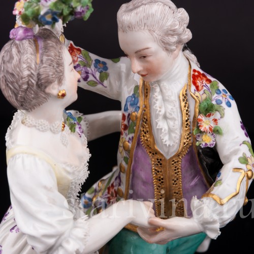 Танцующая пара с венком, Meissen, Германия, 19 в