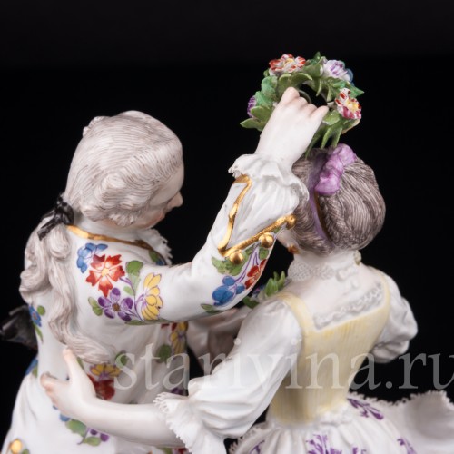 Танцующая пара с венком, Meissen, Германия, 19 в
