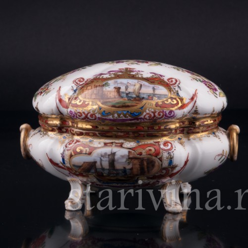 Шкатулка с морскими сценами, Helena Wolfsohn, Германия, кон. 19 в