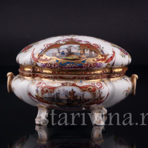 Шкатулка с морскими сценами, Helena Wolfsohn, Германия, кон. 19 в