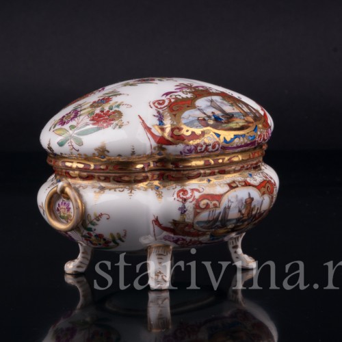 Шкатулка с морскими сценами, Helena Wolfsohn, Германия, кон. 19 в