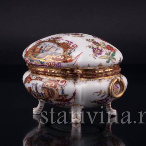 Шкатулка с морскими сценами, Helena Wolfsohn, Германия, кон. 19 в