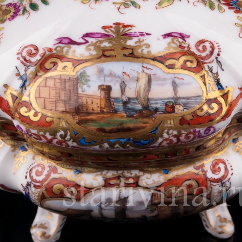 Шкатулка с морскими сценами, Helena Wolfsohn, Германия, кон. 19 в