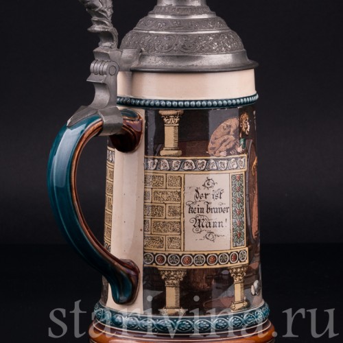 Пивная кружка, 1/2 л, Villeroy & Boch, Германия, 1898 г